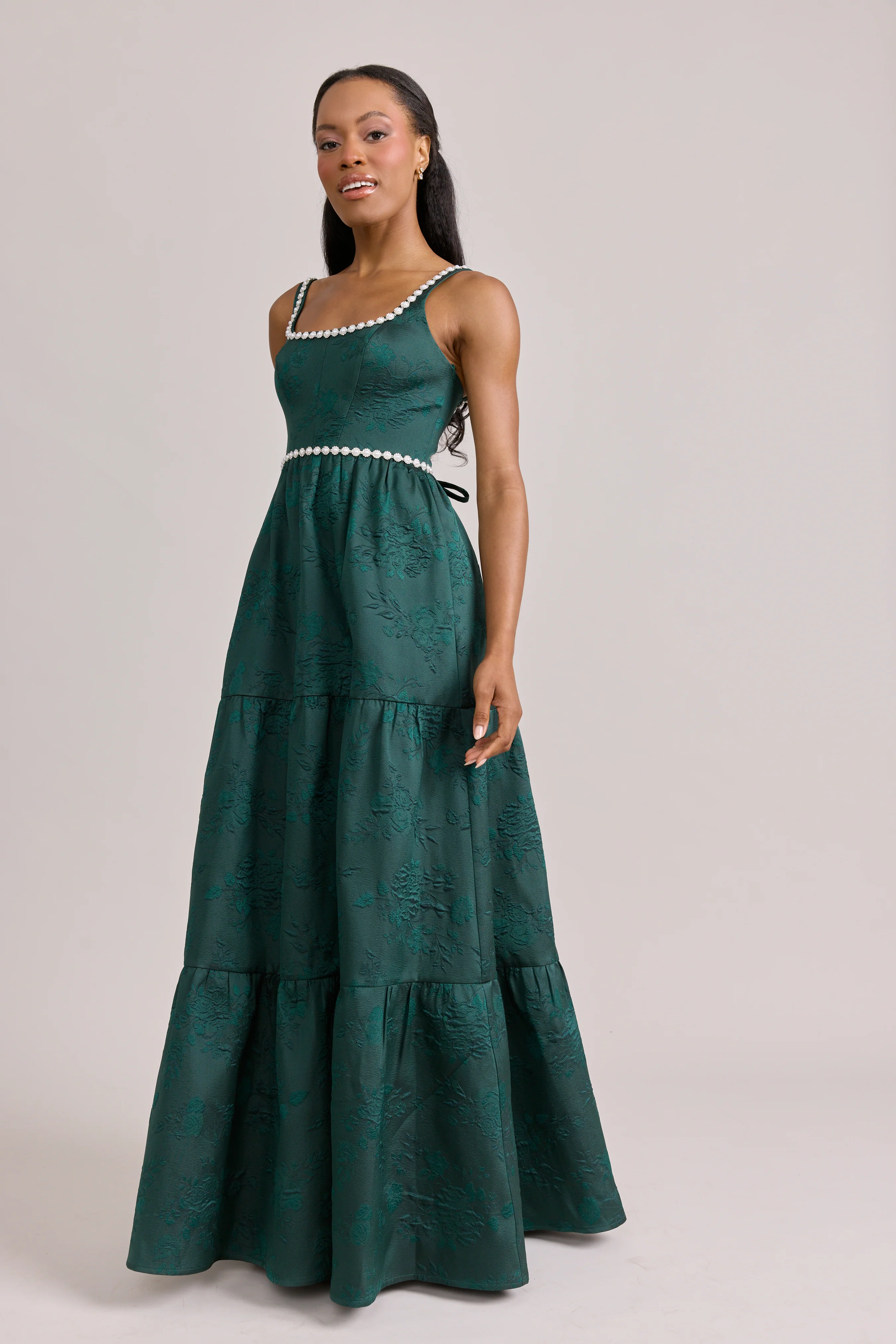Winslet Luxe Jacquard Dress | Made To Order - Image 54